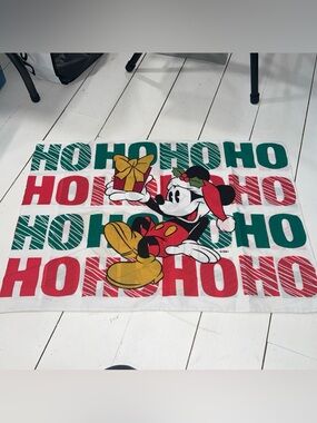 Disney Mickey Mouse Holiday Pillowcase - Red, Green, Yellow